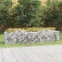 Arriate de gaviones forma arco hierro galvanizado 200x50x50