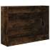 Zapatero de madera de ingeniería roble ahumado 80x21x57