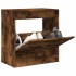 Zapatero de madera de ingeniería roble ahumado 60x34x63,5