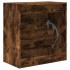 Zapatero de madera de ingeniería roble ahumado 60x34x63,5