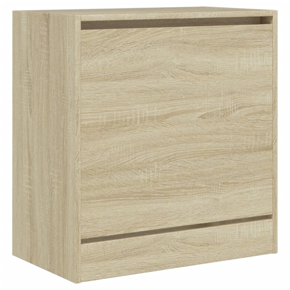 Zapatero de madera de ingeniería roble Sonoma 60x34x63,5