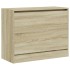 Zapatero de madera de ingeniería roble Sonoma 80x34x63