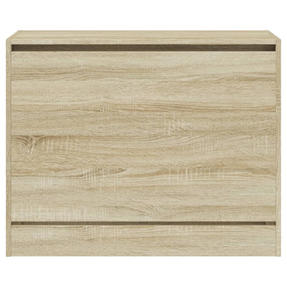 Zapatero de madera de ingeniería roble Sonoma 80x34x63