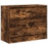 Zapatero de madera de ingeniería roble ahumado 80x34x63