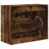 Zapatero de madera de ingeniería roble ahumado 80x34x63