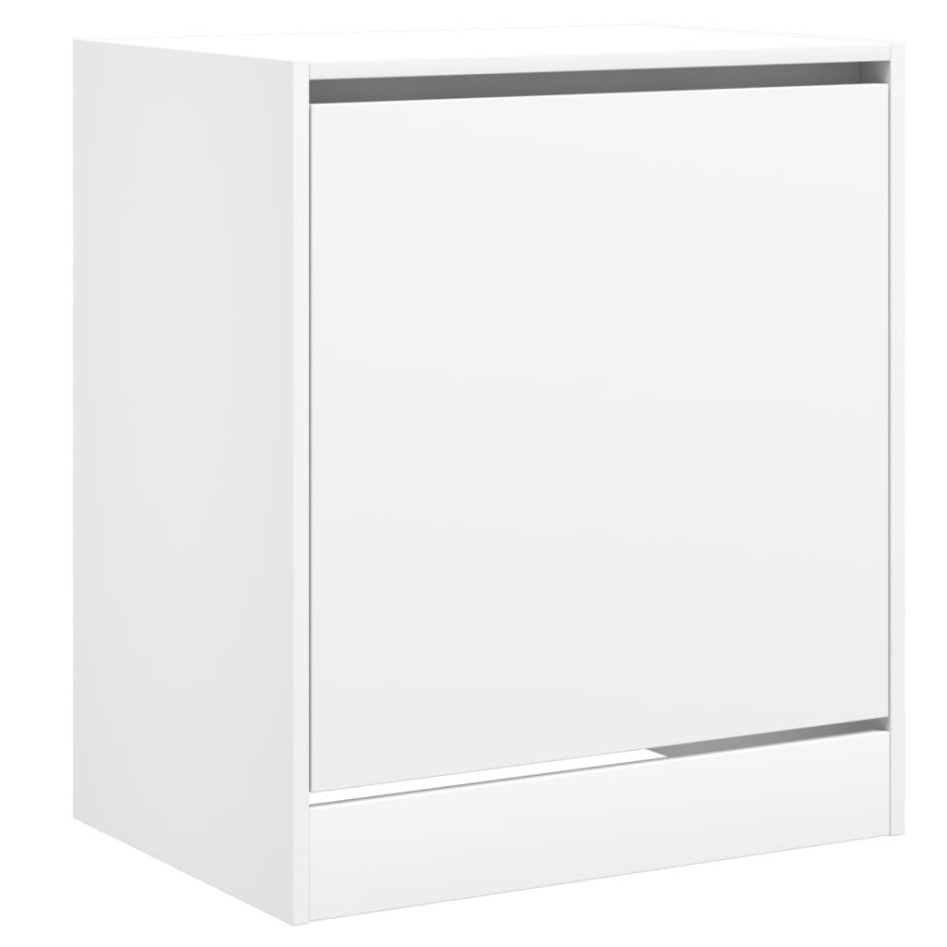 Zapatero de madera de ingeniería blanco 60x42x69