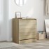 Zapatero de madera de ingeniería roble Sonoma 60x42x69