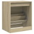 Zapatero de madera de ingeniería roble Sonoma 60x42x69
