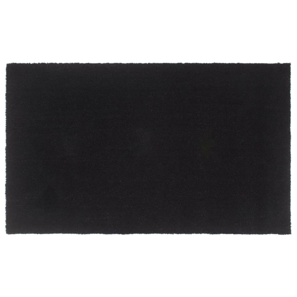Felpudo de fibra de coco negro 90x150