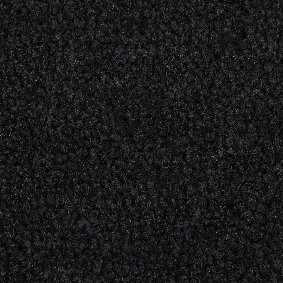 Felpudo de fibra de coco negro 90x150
