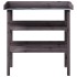 Mesa para plantas con estantes madera abeto gris 78x38x82,5