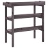 Mesa para plantas con estantes madera abeto gris 78x38x82,5