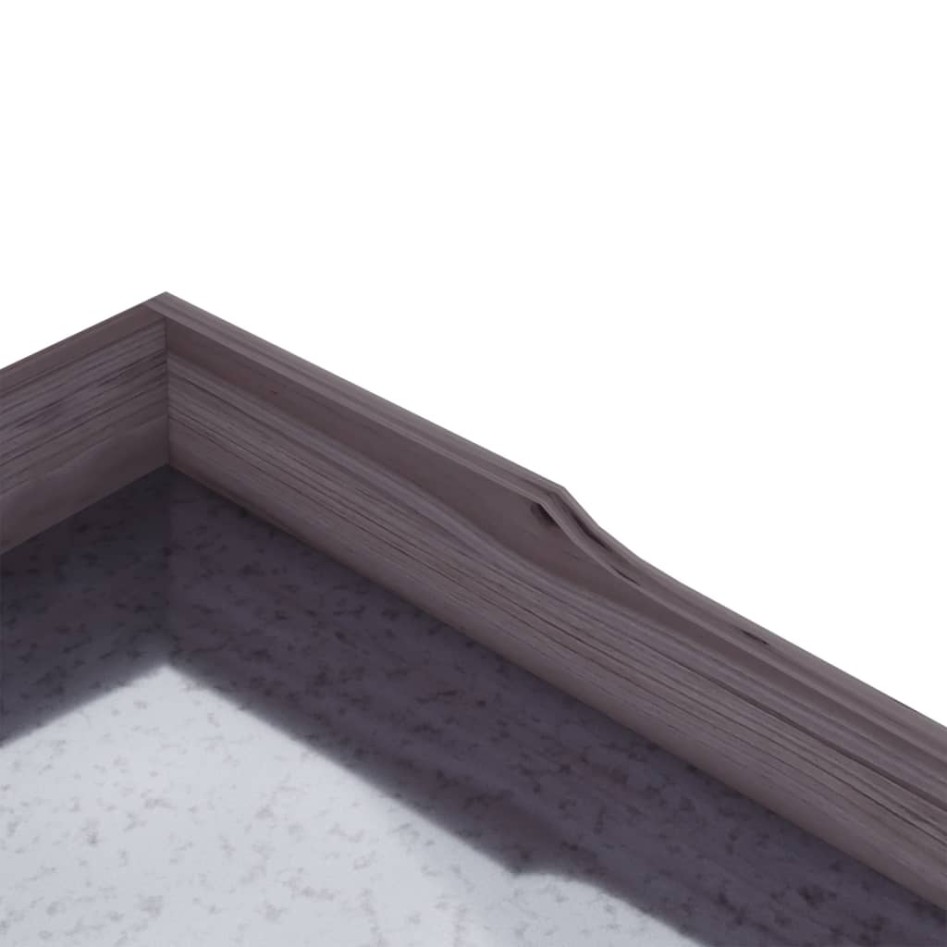 Mesa para plantas con estantes madera abeto gris 78x38x82,5