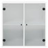 Mueble de pared con puertas de vidrio blanco 68x37x68,5