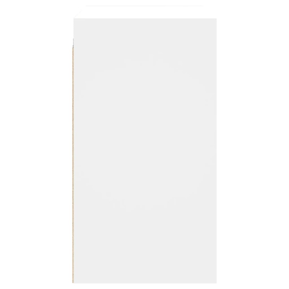 Mueble de pared con puertas de vidrio blanco 68x37x68,5