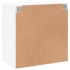 Mueble de pared con puertas de vidrio blanco 68x37x68,5