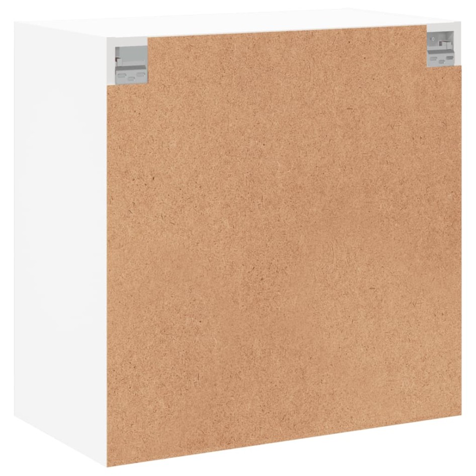 Mueble de pared con puertas de vidrio blanco 68x37x68,5