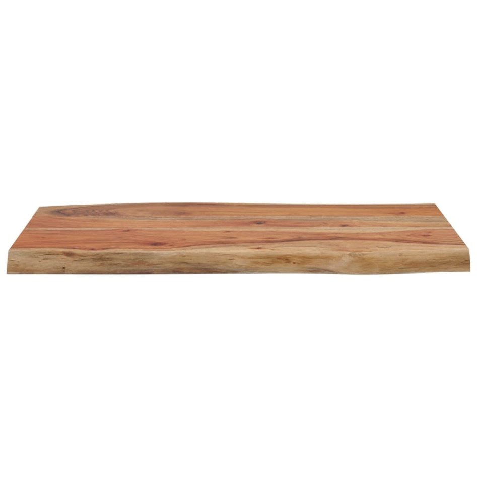 Tablero de mesa rectangular acacia borde vivo 70x40x2,5