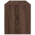 Mueble de TV con puertas de vidrio marrón roble 102x37x42