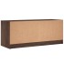 Mueble de TV con puertas de vidrio marrón roble 102x37x42