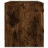 Mueble de TV con puertas de vidrio roble ahumado 102x37x42