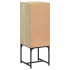 Armario auxiliar con puerta de vidrio roble Sonoma 35x37x100