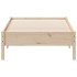 Estructura de cama sin colchón madera maciza pino 75x190