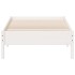 Estructura de cama sin colchón madera de pino blanca 90x200