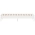 Estructura de cama sin colchón madera de pino blanca 90x200