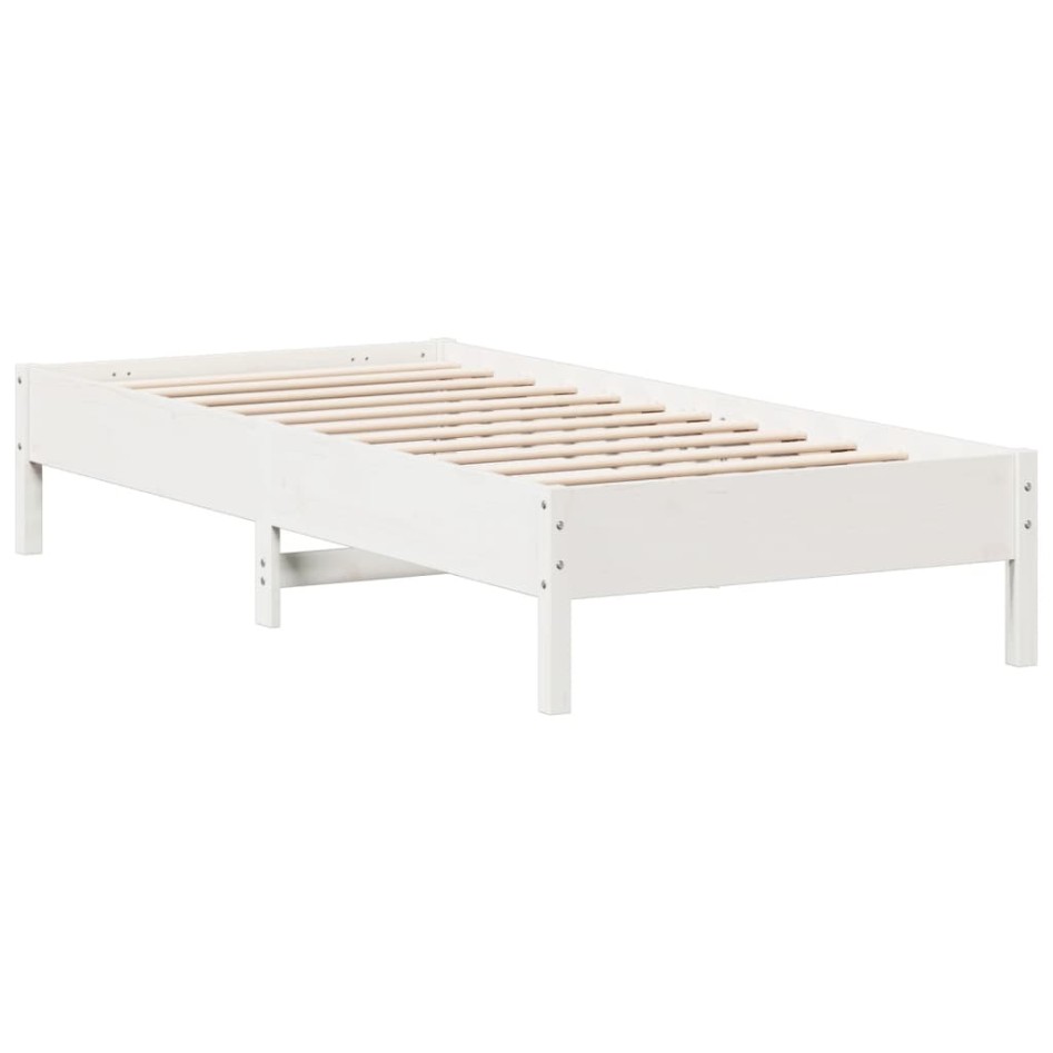 Estructura cama sin colchón madera maciza pino blanca
