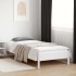 Estructura cama sin colchón madera maciza pino blanca
