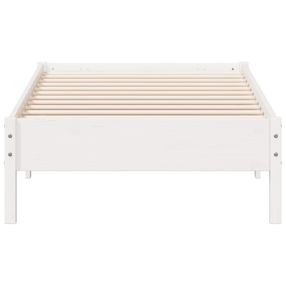 Estructura cama sin colchón madera maciza pino blanca