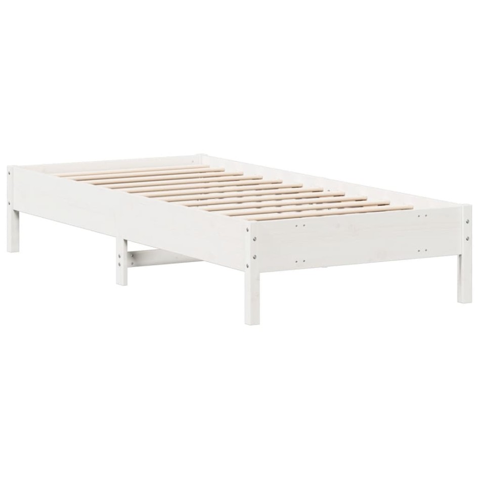 Estructura cama sin colchón madera maciza pino blanca