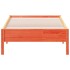 Estructura de cama sin colchón madera de pino marrón 90x200
