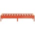 Estructura de cama sin colchón madera de pino marrón 90x200