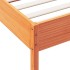 Estructura de cama sin colchón madera de pino marrón 90x200