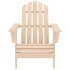 Silla Adirondack de jardín con otomana y mesa macizo abeto