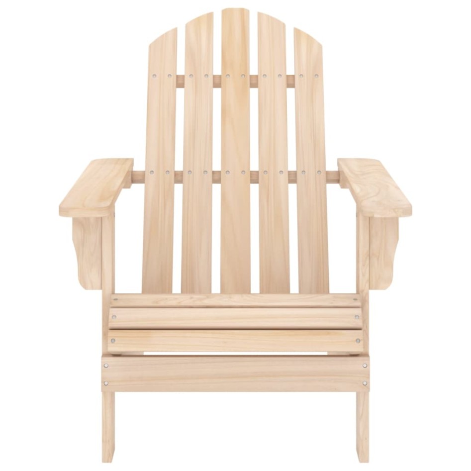 Silla Adirondack de jardín con otomana y mesa macizo abeto
