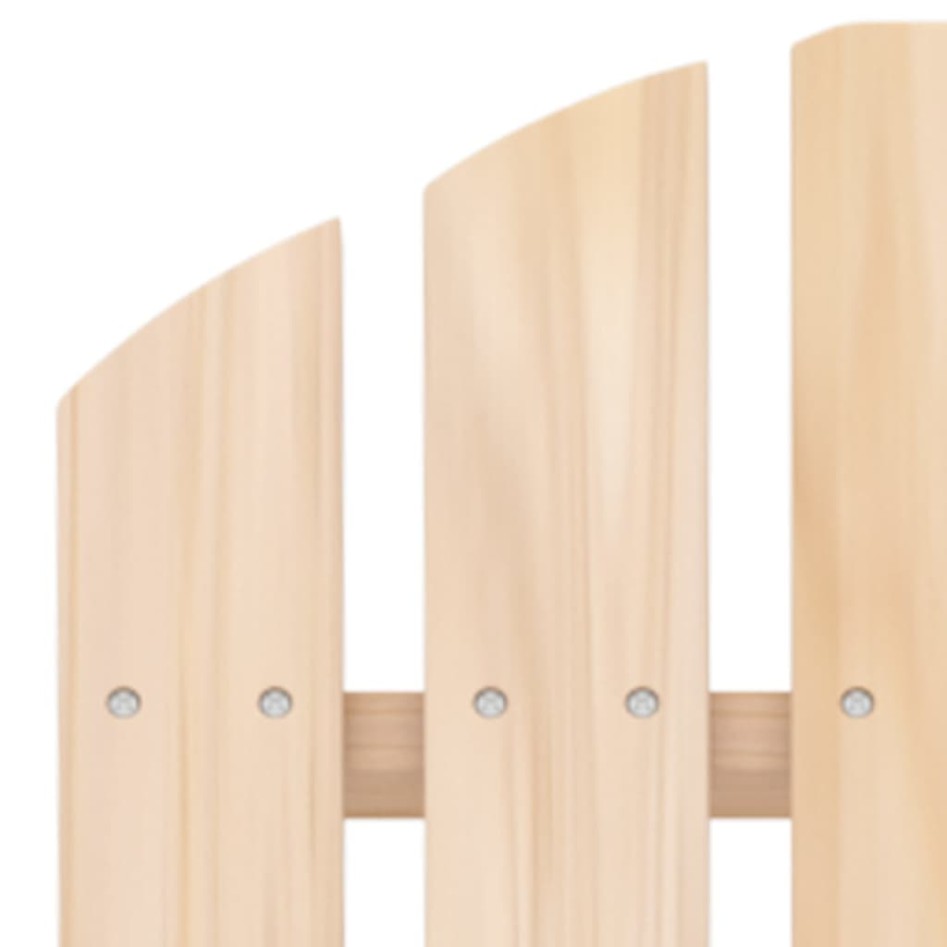 Silla Adirondack de jardín con otomana y mesa macizo abeto