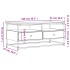 Mesa de centro madera de ingeniería roble ahumado 100x51x45