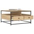 Mesa de centro madera de ingeniería roble Sonoma 80x80x45