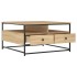 Mesa de centro madera de ingeniería roble Sonoma 80x80x45