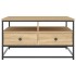 Mesa de centro madera de ingeniería roble Sonoma 80x80x45