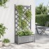 Jardinera con enrejado madera maciza de abeto