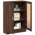 Armario de madera de ingeniería roble oscuro 82,5x30,5x115