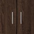 Armario de madera de ingeniería roble oscuro 82,5x30,5x115