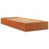 Estructura de cama sin colchón madera maciza marrón 75x190