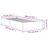 Estructura de cama sin colchón madera maciza marrón 75x190