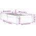 Estructura de cama sin colchón madera de pino marrón 90x200