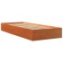 Cama sin colchón madera maciza de pino marrón cera 100x200